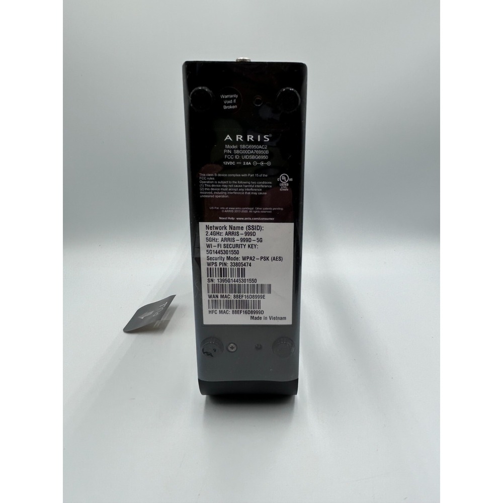 New ARRIS Surfboard SBG6950AC2 Cable Modem & AC1900 Wi-Fi 5 Router DOCSIS 3.0 - Picture 11 of 16